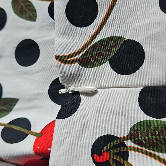 Cherry and Polka Dot 60s Style Dress - Picture 2 of 4